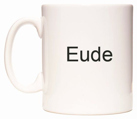 This mug features Eude