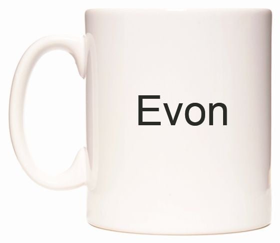 This mug features Evon