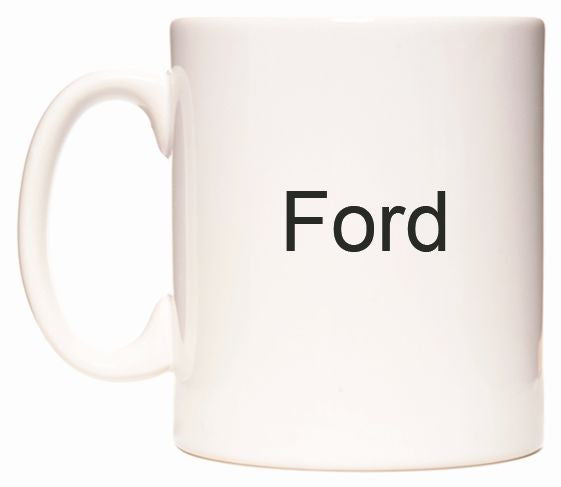 This mug features Ford