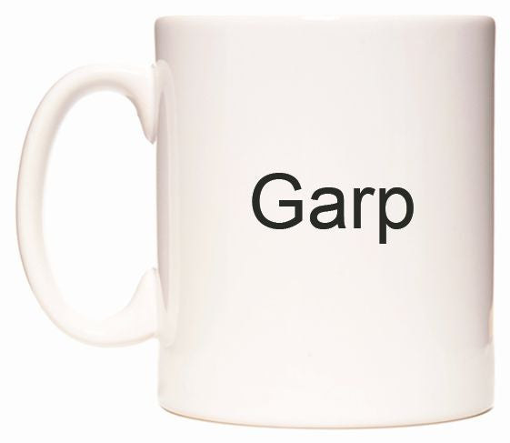 This mug features Garp