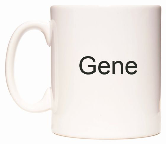 This mug features Gene