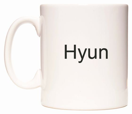This mug features Hyun