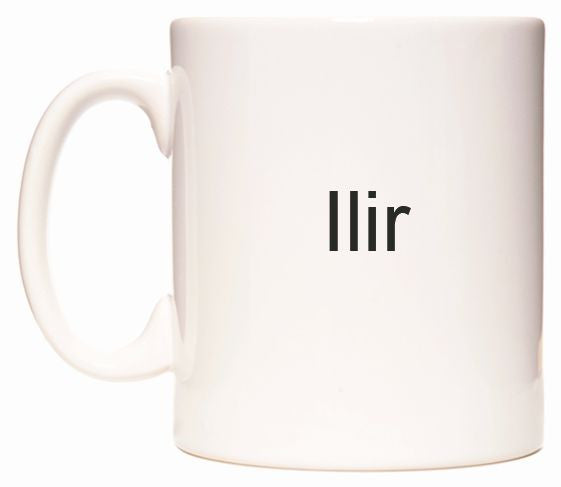 This mug features Ilir