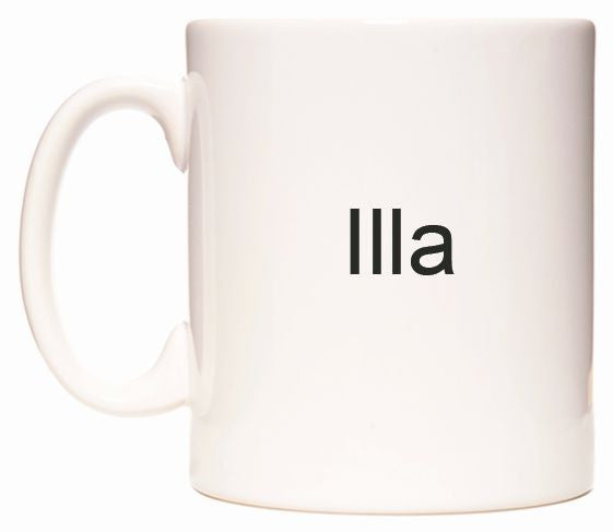 This mug features Illa
