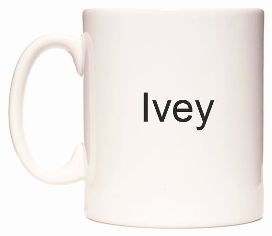 This mug features Ivey