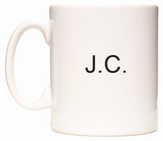 This mug features J.C.