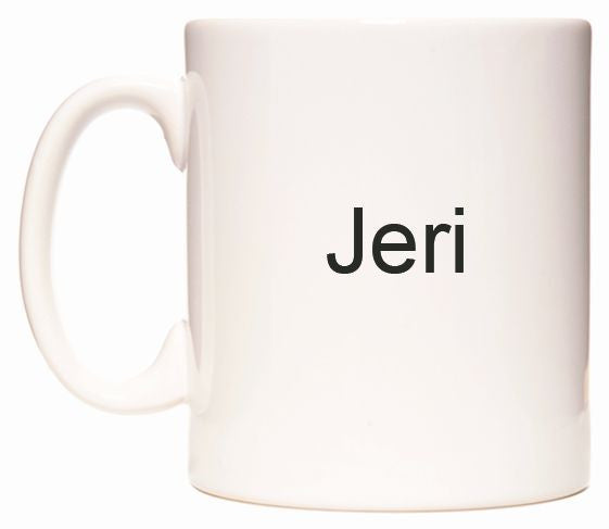 This mug features Jeri