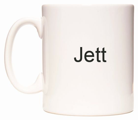 This mug features Jett