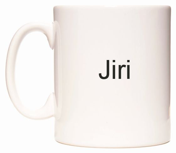 This mug features Jiri