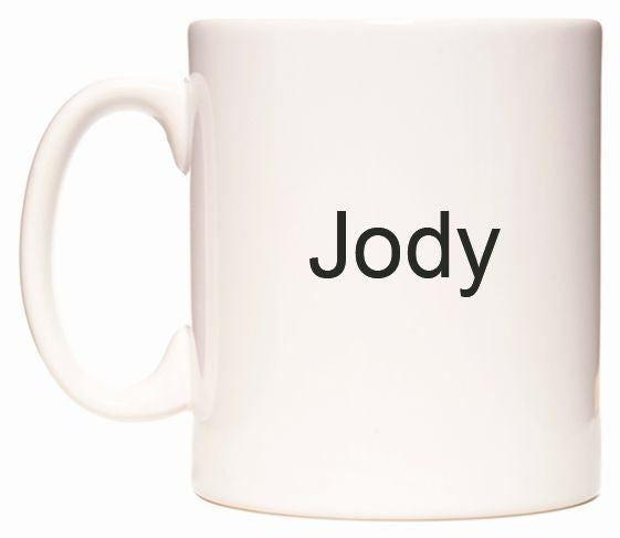 This mug features Jody