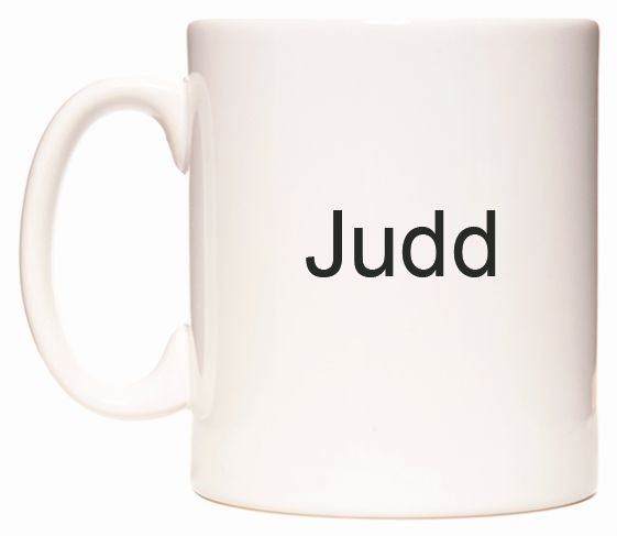 This mug features Judd