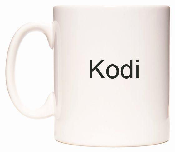 This mug features Kodi