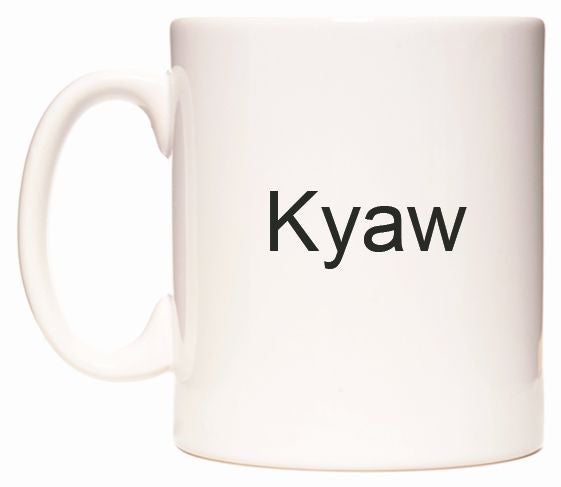 This mug features Kyaw