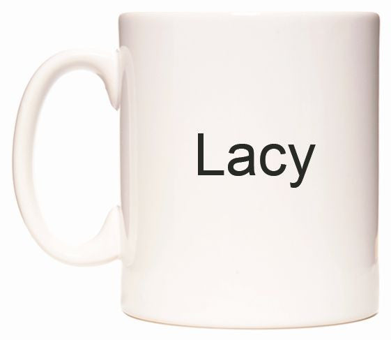 This mug features Lacy