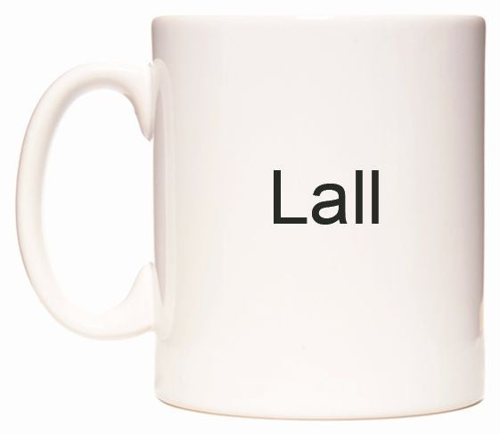 This mug features Lall