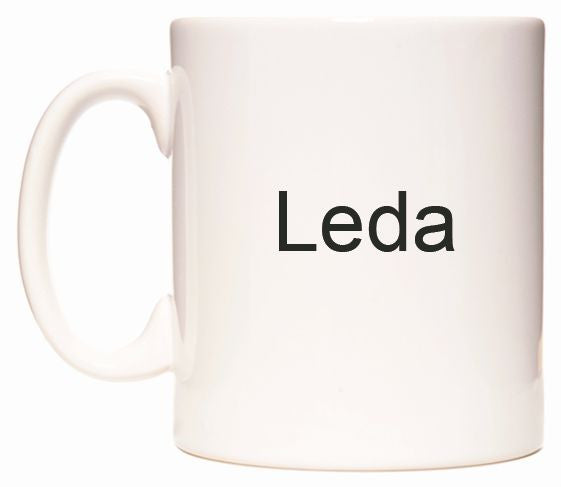 This mug features Leda