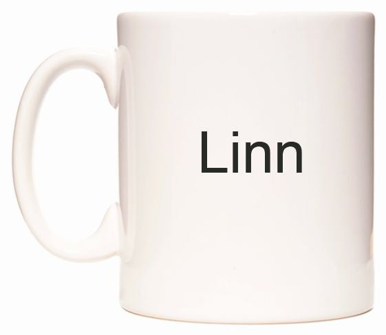 This mug features Linn