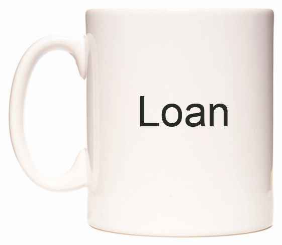 This mug features Loan
