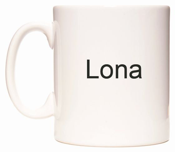 This mug features Lona
