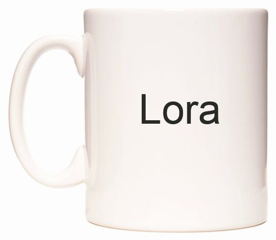 This mug features Lora