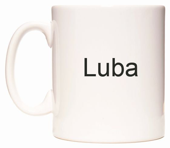 This mug features Luba
