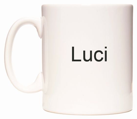 This mug features Luci