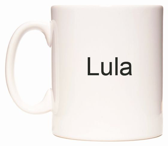 This mug features Lula