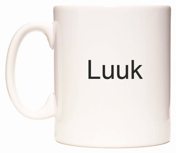 This mug features Luuk
