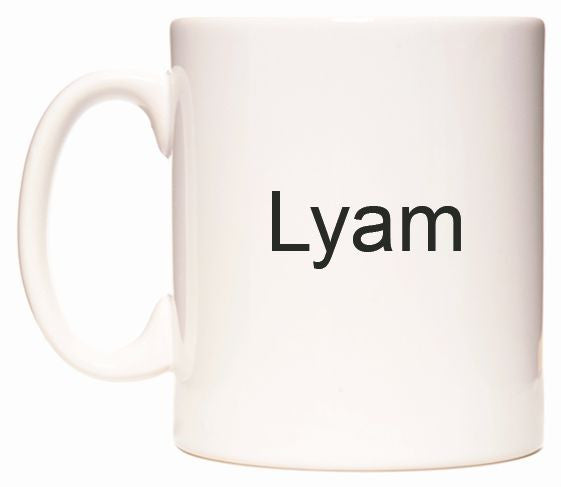 This mug features Lyam