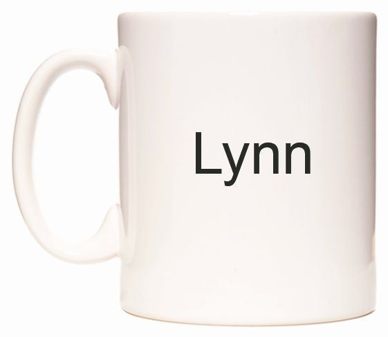 This mug features Lynn