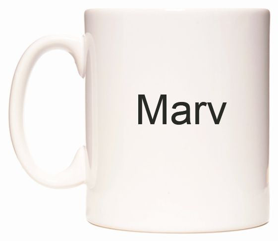 This mug features Marv