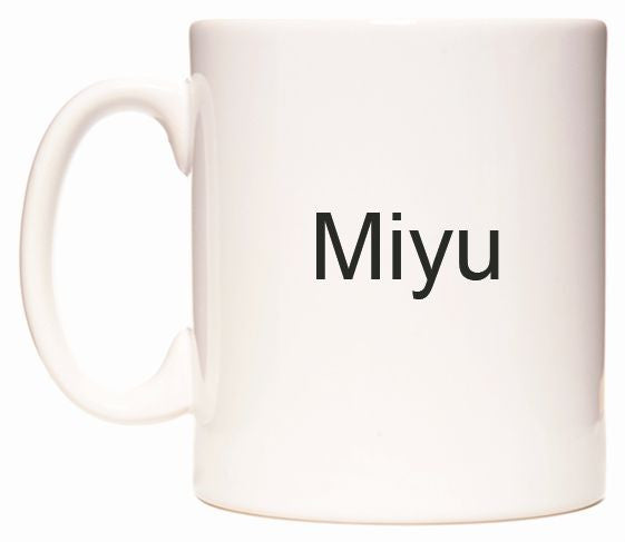 This mug features Miyu