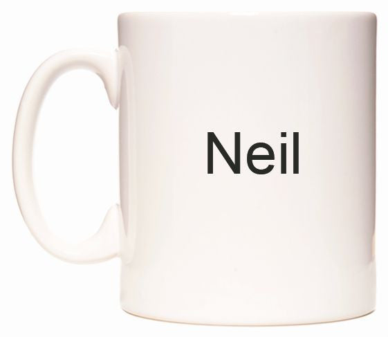 This mug features Neil