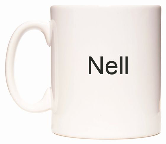 This mug features Nell