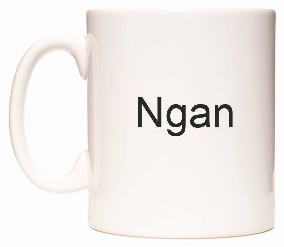 This mug features Ngan