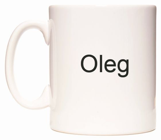 This mug features Oleg