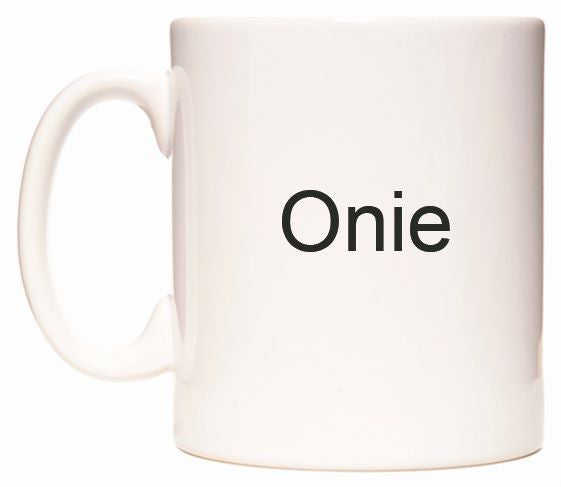 This mug features Onie