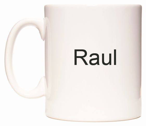 This mug features Raul