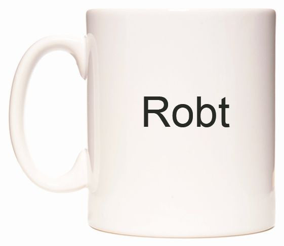 This mug features Robt