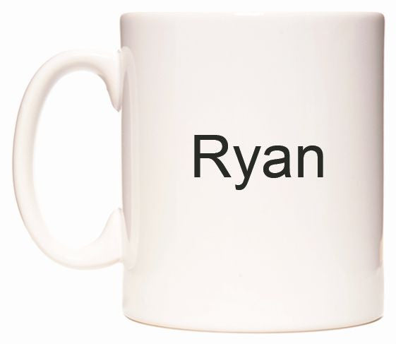 This mug features Ryan