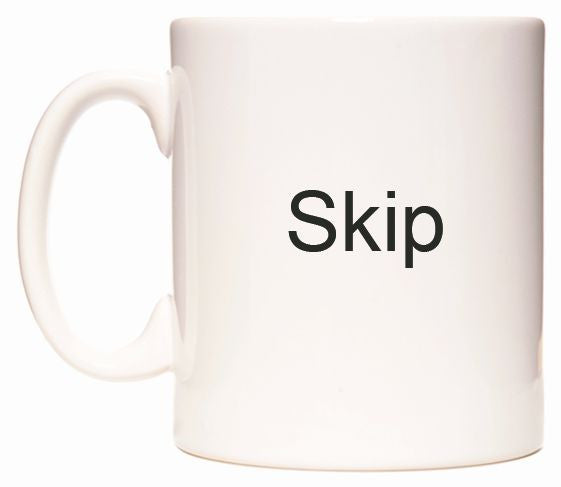 This mug features Skip