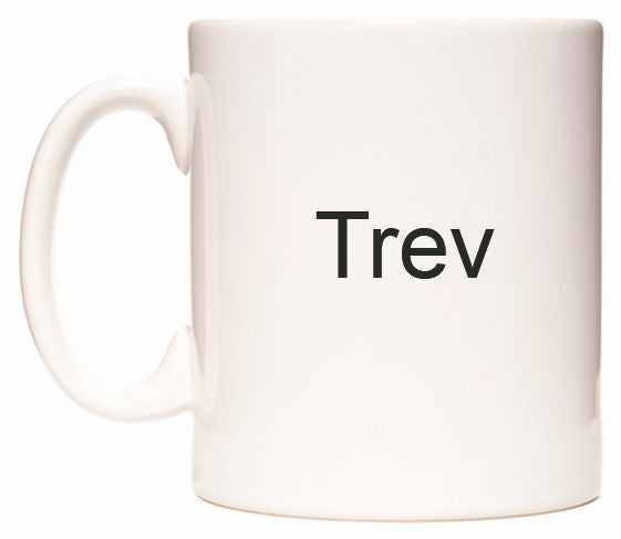 This mug features Trev