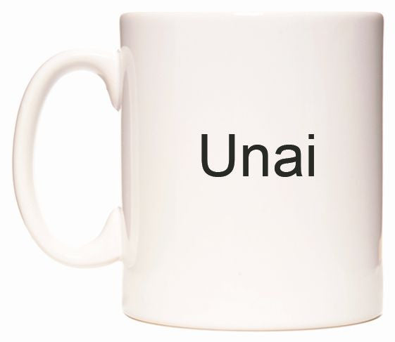 This mug features Unai