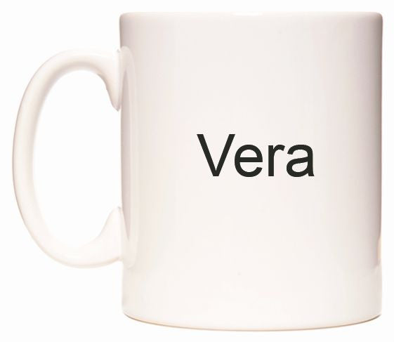 This mug features Vera