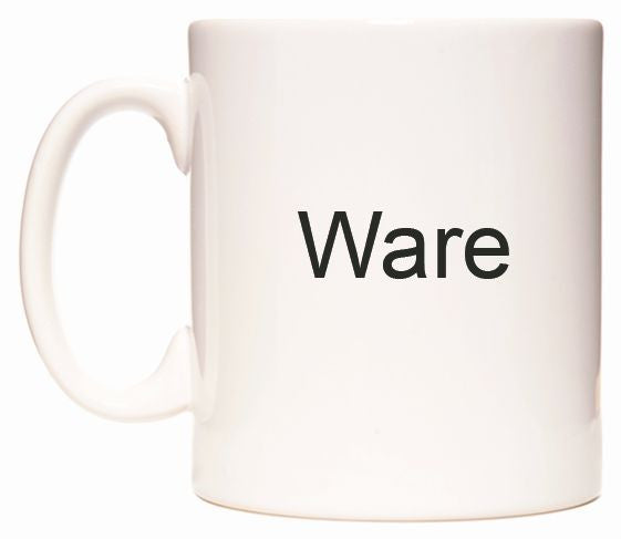 This mug features Ware