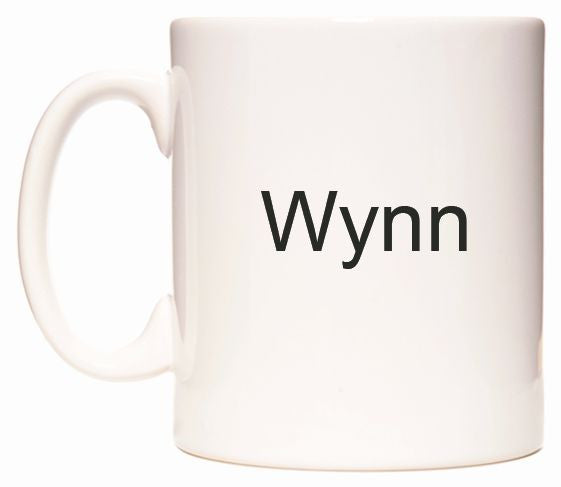 This mug features Wynn