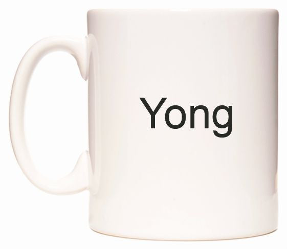 This mug features Yong