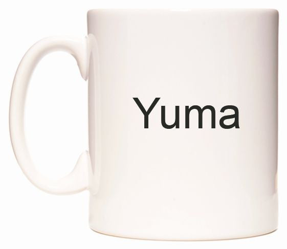 This mug features Yuma
