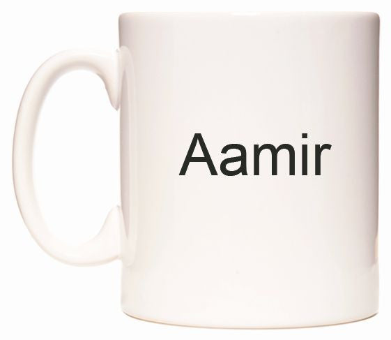 This mug features Aamir