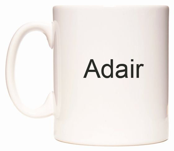 This mug features Adair